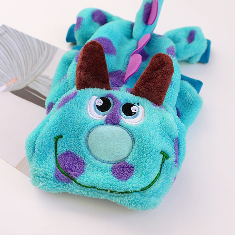 Halloween Pet Cosplay Costume Cat & Dog Outfits-Monster Inc - Grab & Glow