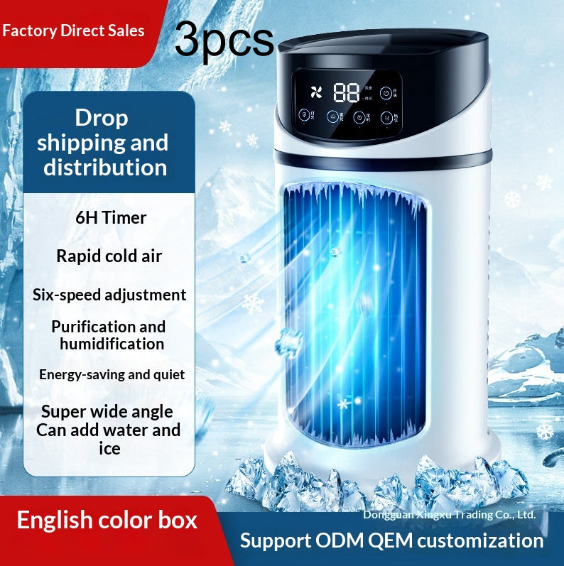 Portable Air Conditioner USB Mini Air Conditioner Air Cooler Fan Water Cooling Fan Air Conditioning Air Cooler For Home Office - Grab & Glow