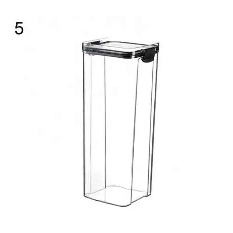 Multipurpose Food Storage Containers Set - Clear Jars with Lids for Cereal, Candy, and Dry Goods - Grab & Glow