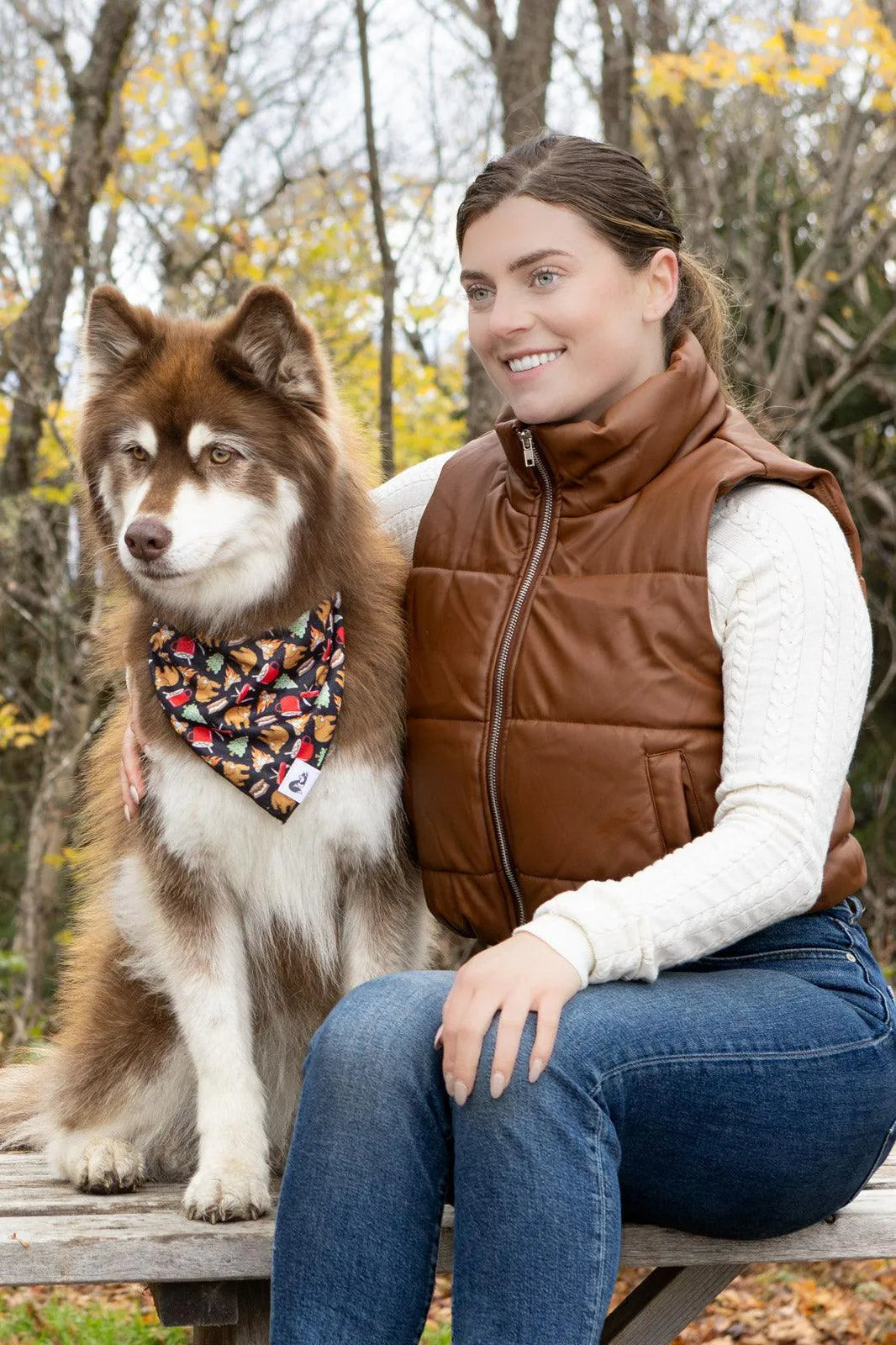 Woodland Tales Dog Bandana - Grab & Glow