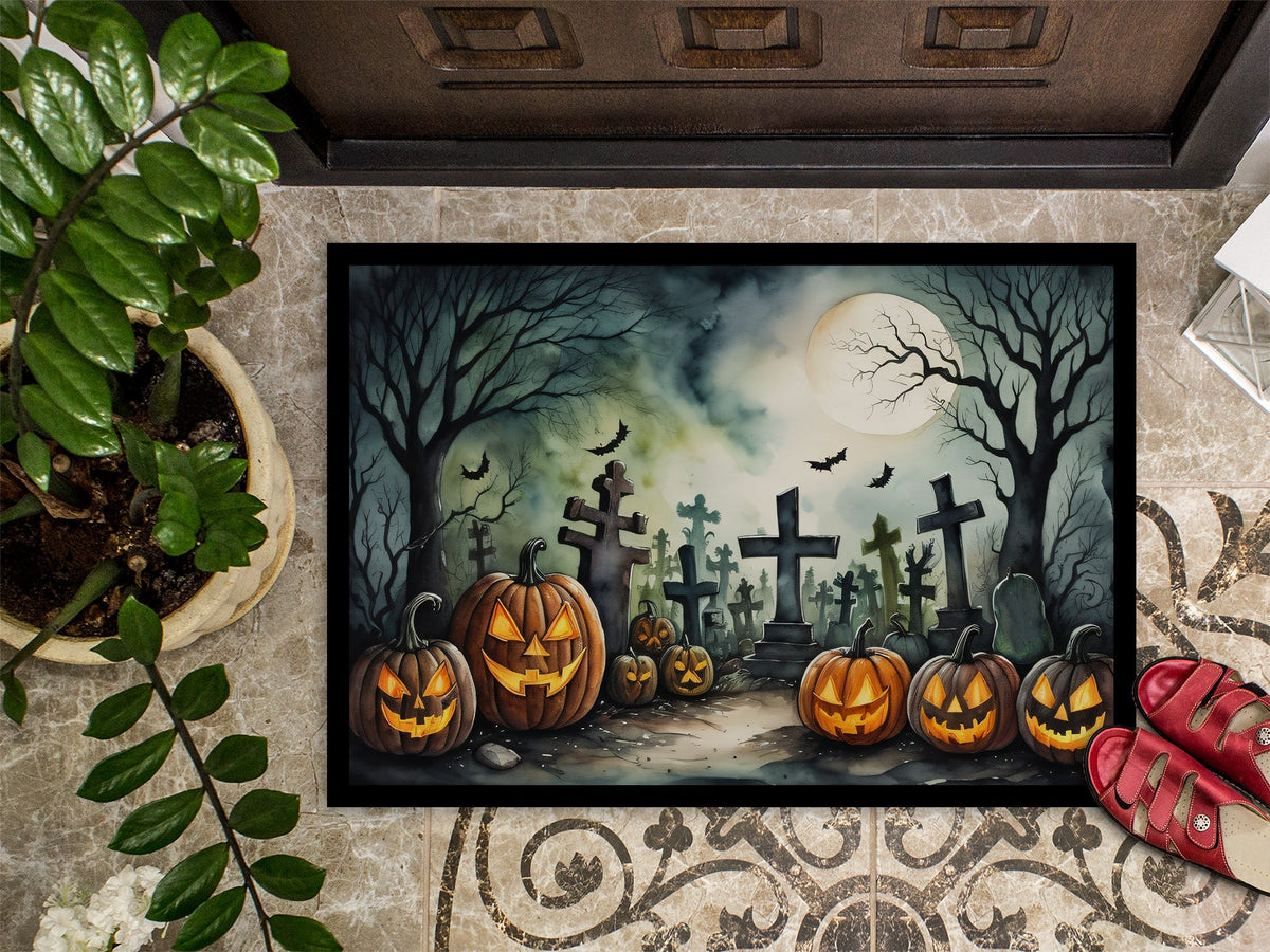 Graveyard Spooky Halloween Doormat - Grab & Glow