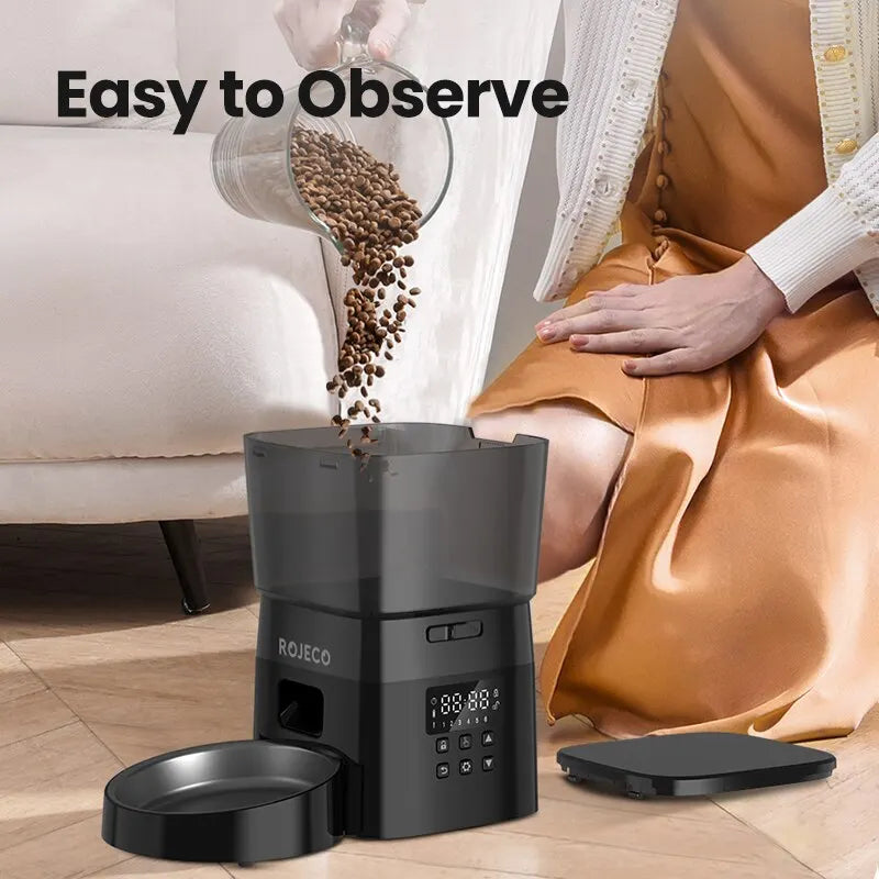Smart Control Automatic Pet Feeder for Cats and Dogs - Grab & Glow