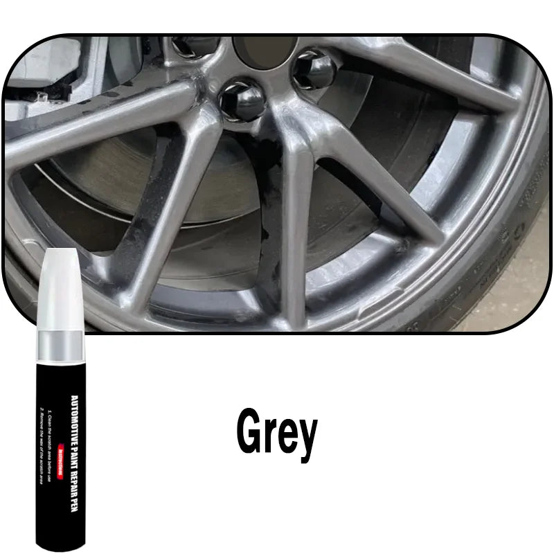 Automotive Wheel Touch-Up Pen Paint Repair Pen Gloss Black Matte Black Silver Grey Automotive Paint Care Accessories by Grab & Glow