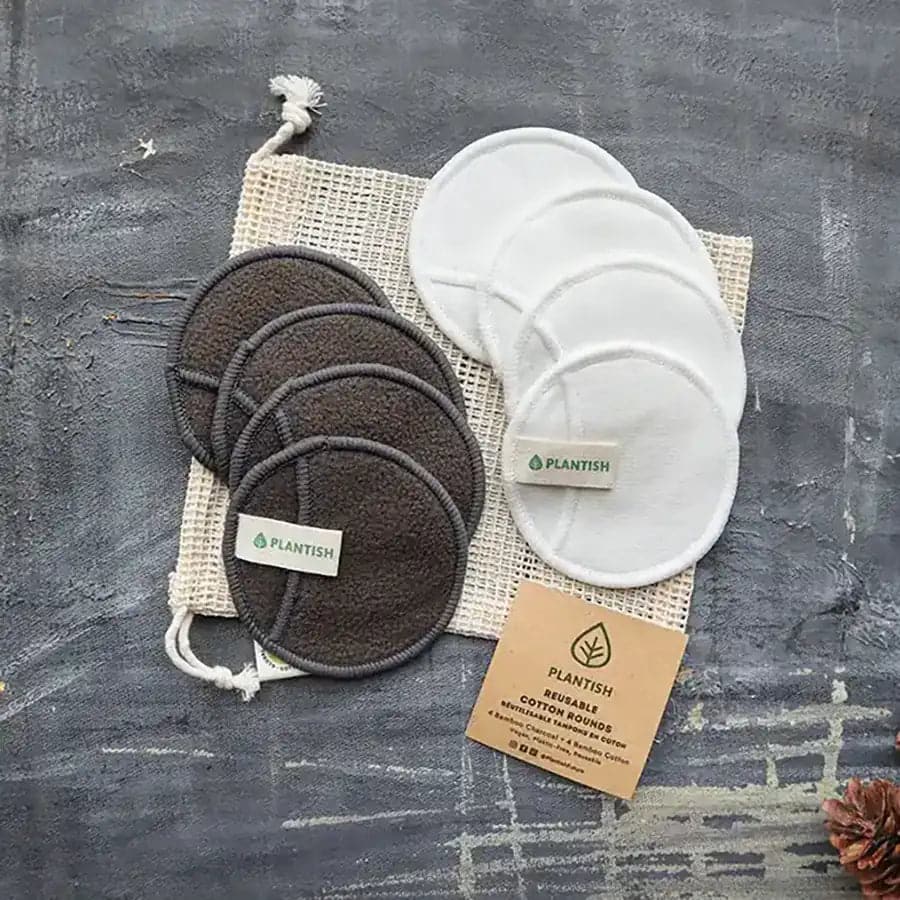 Reusable Cotton Rounds - Cotton + Bamboo Set - Grab & Glow