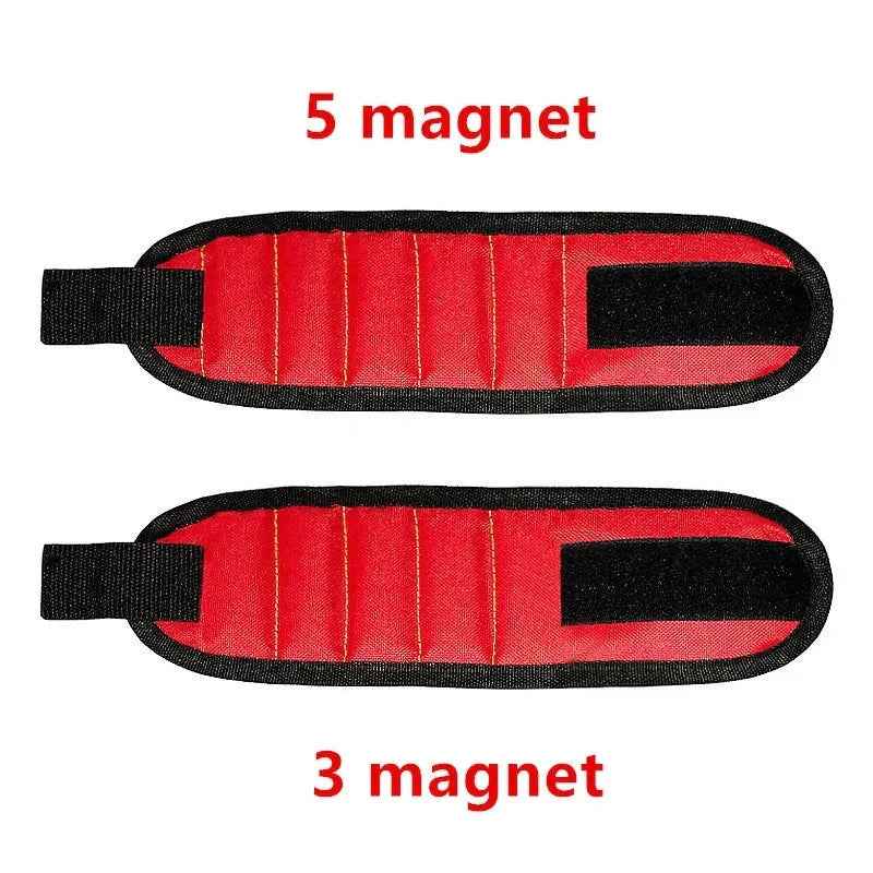Strong Magnetic Wristband – Portable Tool Bag for Holding Screws, Nails, Nuts, Bolts, and Drill Bits - Grab & Glow