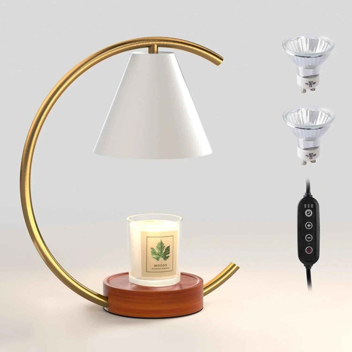 Dimmable Candle Warmer Lamp – Efficient, Flame-Free Fragrance - Grab & Glow