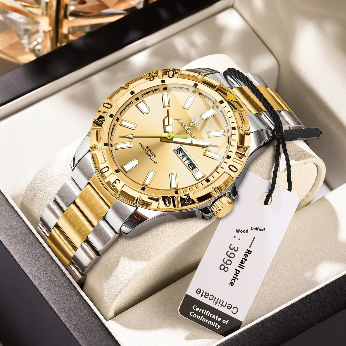Swiss Brand Waterproof Fashion New Men's Super Strong Luminous Watch - Grab & Glow