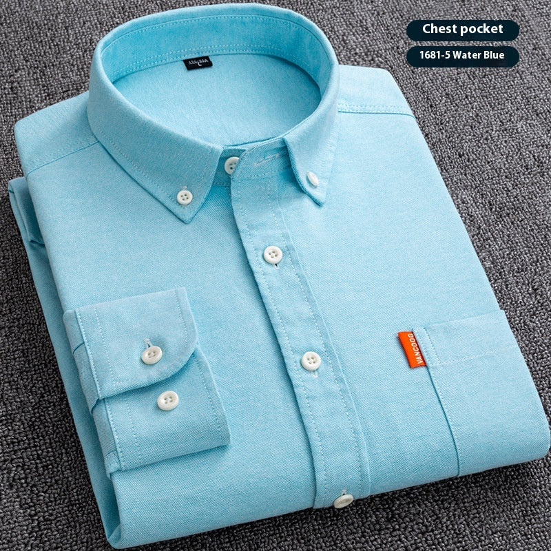 Pure Cotton Washed Oxford Woven Shirts Men - Grab & Glow