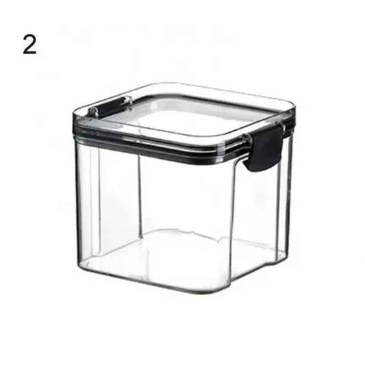 Multipurpose Food Storage Containers Set - Clear Jars with Lids for Cereal, Candy, and Dry Goods - Grab & Glow