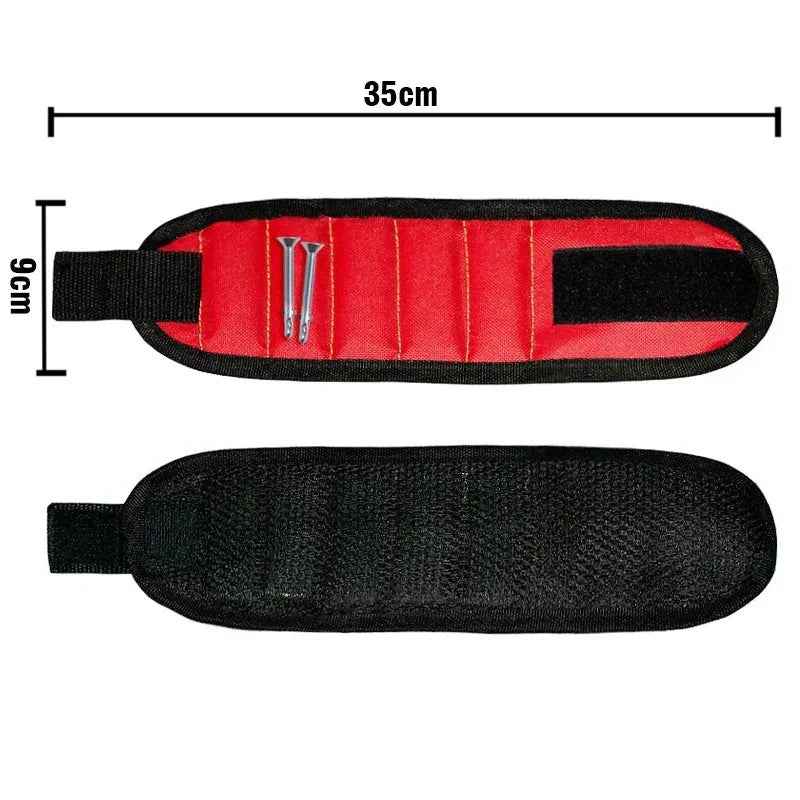 Strong Magnetic Wristband – Portable Tool Bag for Holding Screws, Nails, Nuts, Bolts, and Drill Bits - Grab & Glow