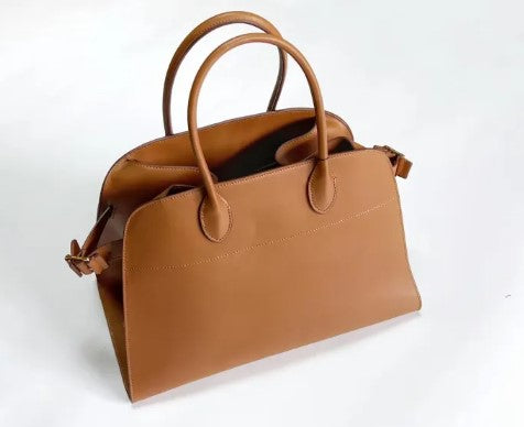 Top Layer Cowhide Handbag - Grab & Glow