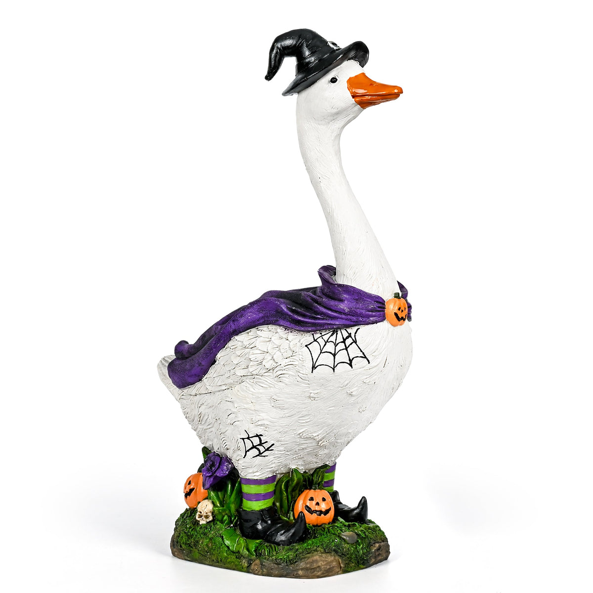 GIGALUMI 20" Halloween Witch Porch Goose for Outdoor Halloween Decorations - Grab & Glow