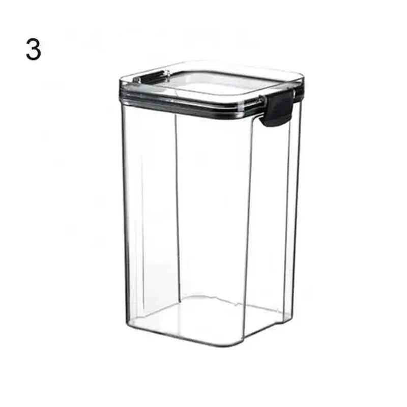Multipurpose Food Storage Containers Set - Clear Jars with Lids for Cereal, Candy, and Dry Goods - Grab & Glow