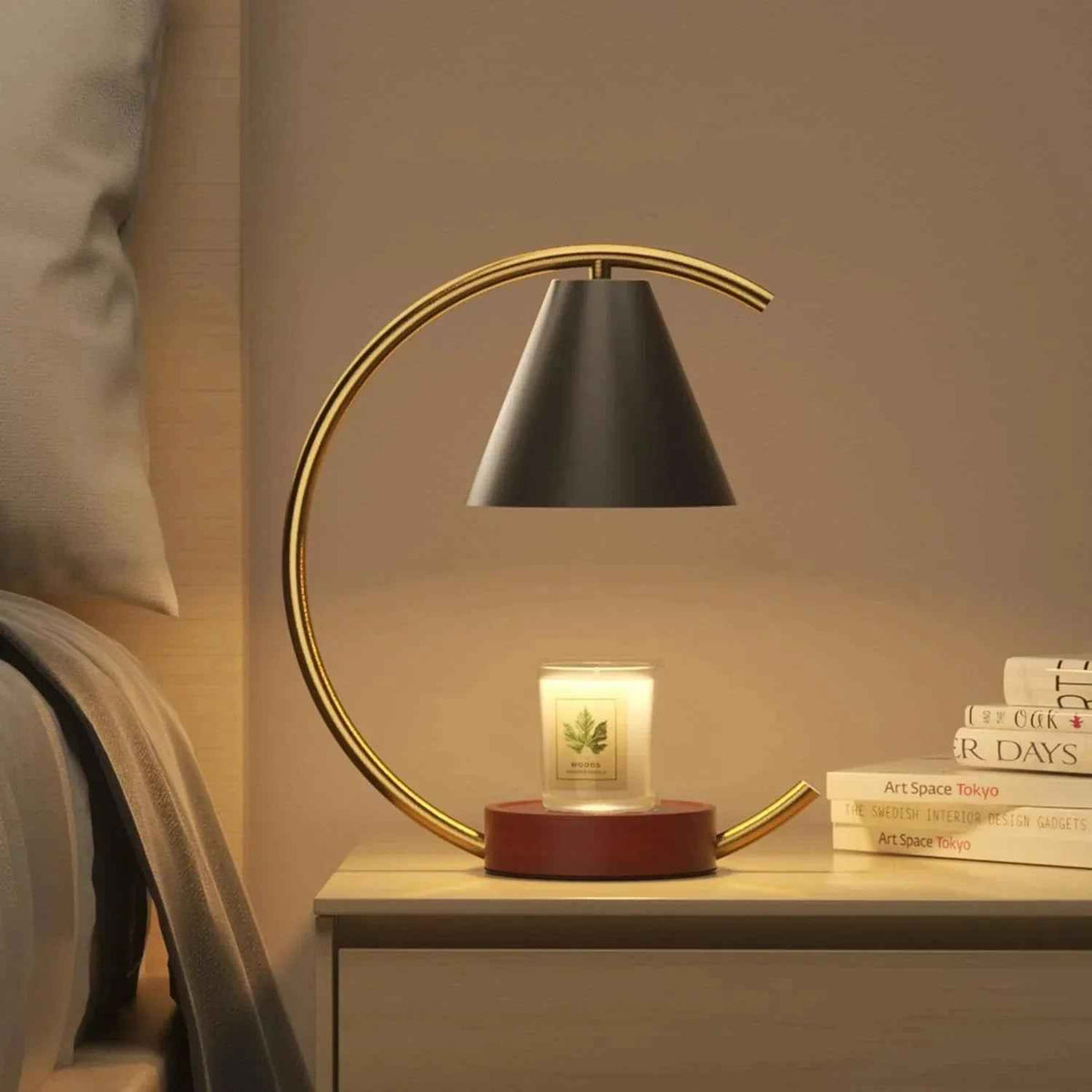 Dimmable Candle Warmer Lamp – Efficient, Flame-Free Fragrance - Grab & Glow