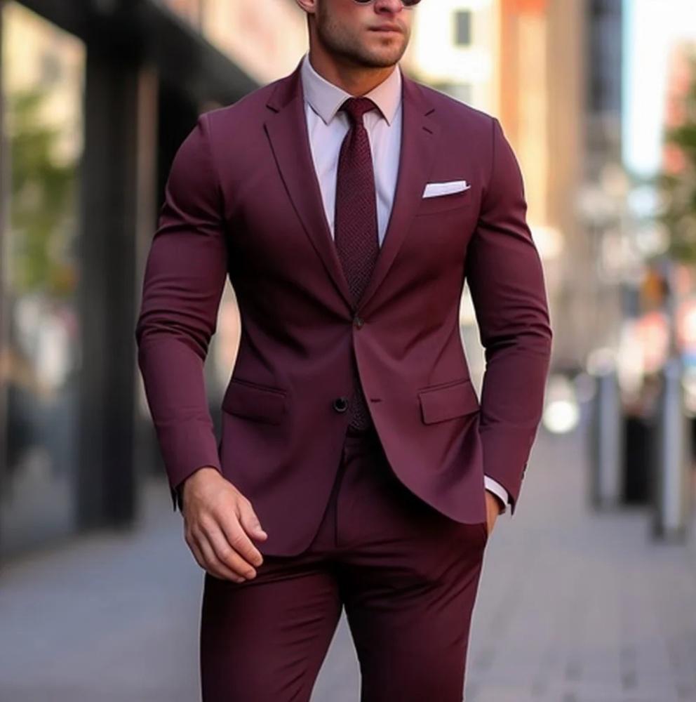 Suit Banquet Wedding Groomsman Suit Suit Two-piece Suit - Grab & Glow
