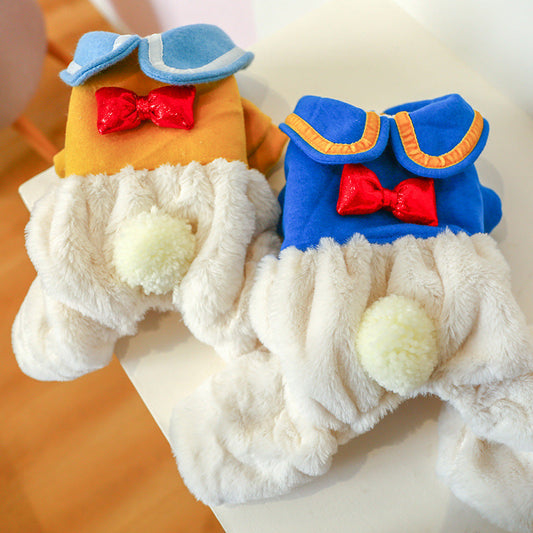 Halloween Pet Cosplay Costume Cat & Dog Outfits- Donald Duck - Grab & Glow