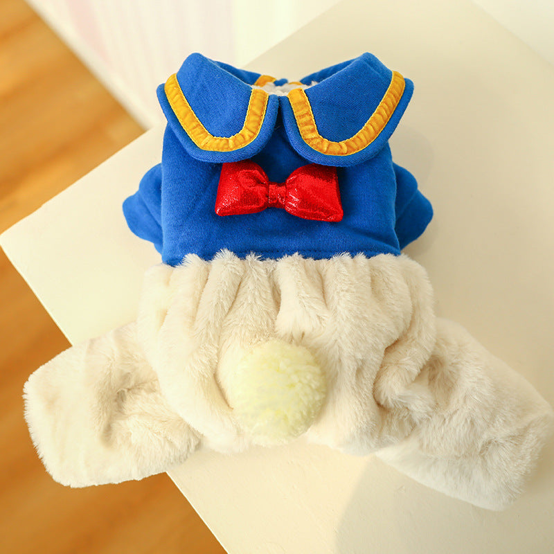 Halloween Pet Cosplay Costume Cat & Dog Outfits- Donald Duck - Grab & Glow