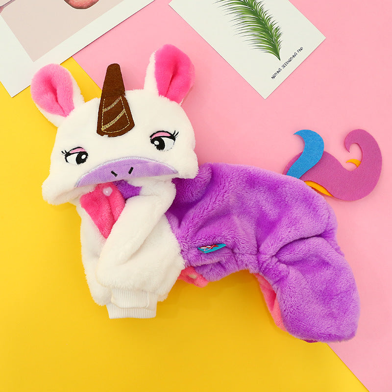 Halloween Pet Cosplay Costume Cat & Dog Outfits-Unicorn Love - Grab & Glow