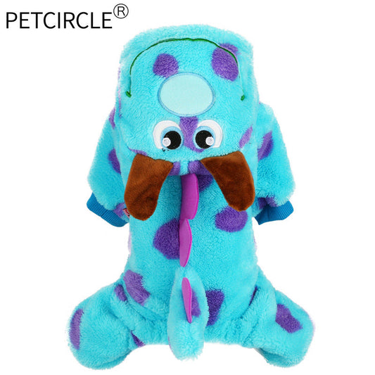 Halloween Pet Cosplay Costume Cat & Dog Outfits-Monster Inc - Grab & Glow