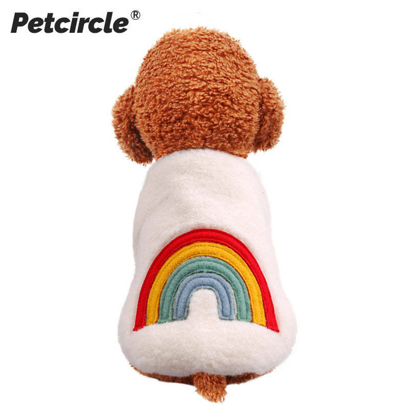 Halloween Pet Cosplay Costume Cat & Dog Outfits-Rainbow Love - Grab & Glow
