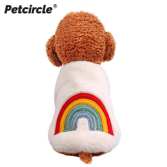 Halloween Pet Cosplay Costume Cat & Dog Outfits-Rainbow Love - Grab & Glow