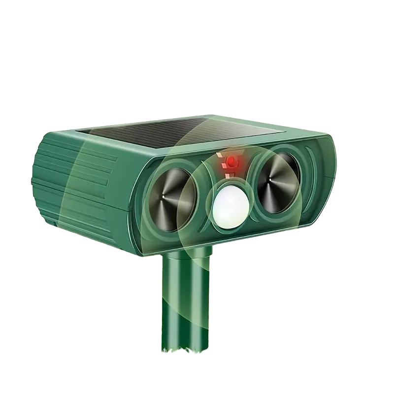 Emerald Solar Ultrasonic Animal Repellent - Grab & Glow