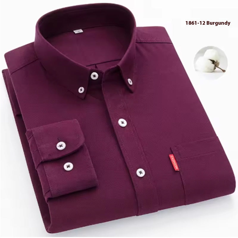 Pure Cotton Washed Oxford Woven Shirts Men - Grab & Glow