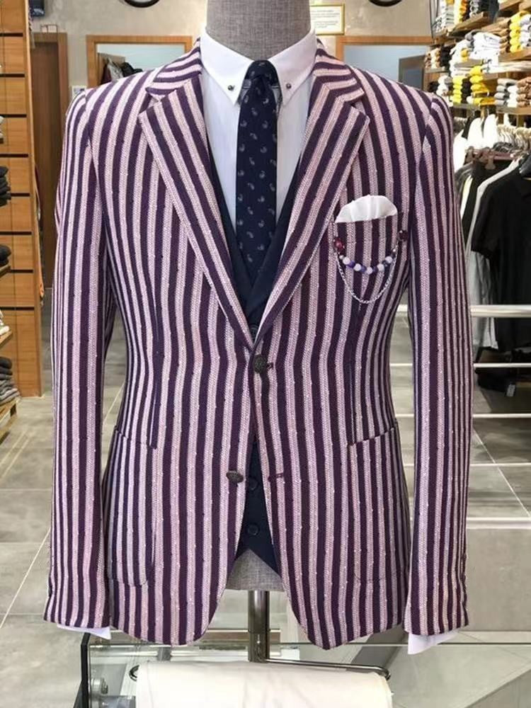 Suit-style Printed Casual Long-sleeve - Grab & Glow