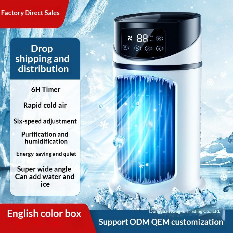 Portable Air Conditioner USB Mini Air Conditioner Air Cooler Fan Water Cooling Fan Air Conditioning Air Cooler For Home Office - Grab & Glow