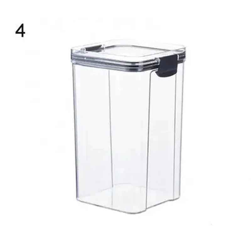 Multipurpose Food Storage Containers Set - Clear Jars with Lids for Cereal, Candy, and Dry Goods - Grab & Glow