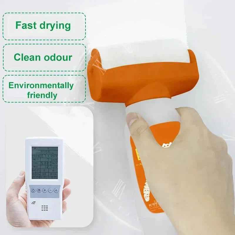 Antibacterial Wall Paint – Strong Repair Latex Paint with Roller Brush for Living Room & Kitchen - Grab & Glow