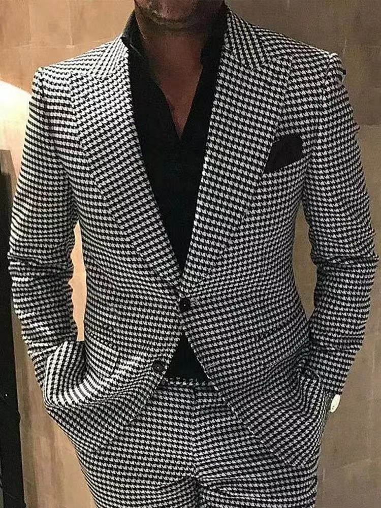 Suit-style Printed Casual Long-sleeve - Grab & Glow