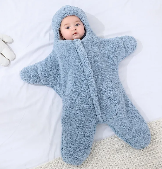 Home Fashion Simple Pentagram Shape Baby Cuddling Quilt - Grab & Glow