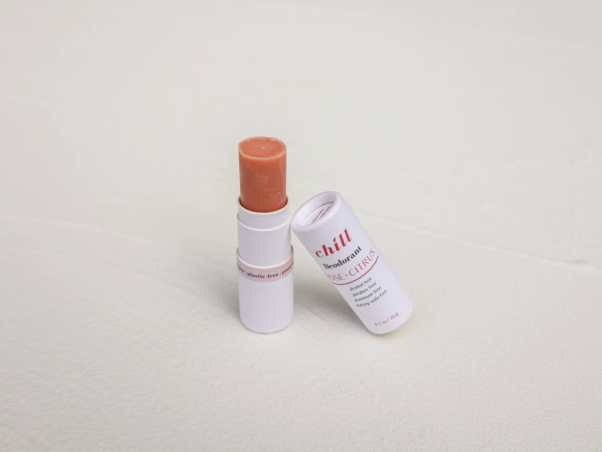 Natural Deodorant Stick - Rose & Citrus - Grab & Glow