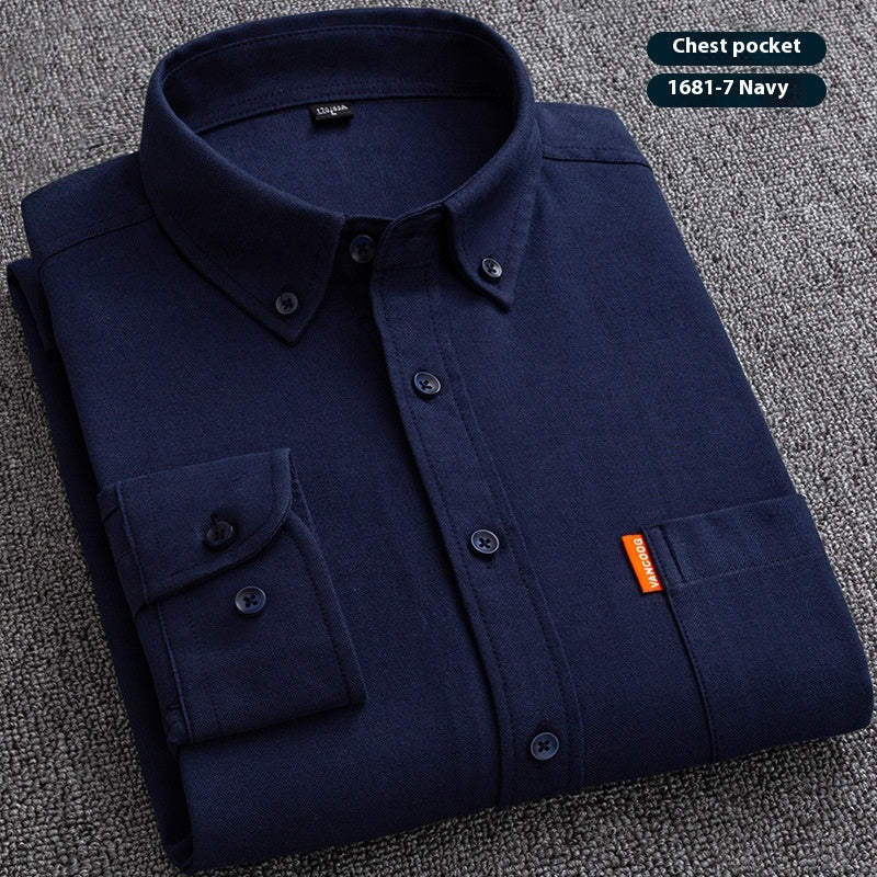 Pure Cotton Washed Oxford Woven Shirts Men - Grab & Glow