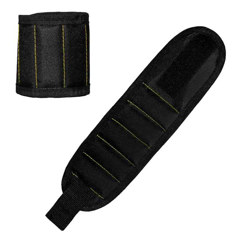 Strong Magnetic Wristband – Portable Tool Bag for Holding Screws, Nails, Nuts, Bolts, and Drill Bits - Grab & Glow