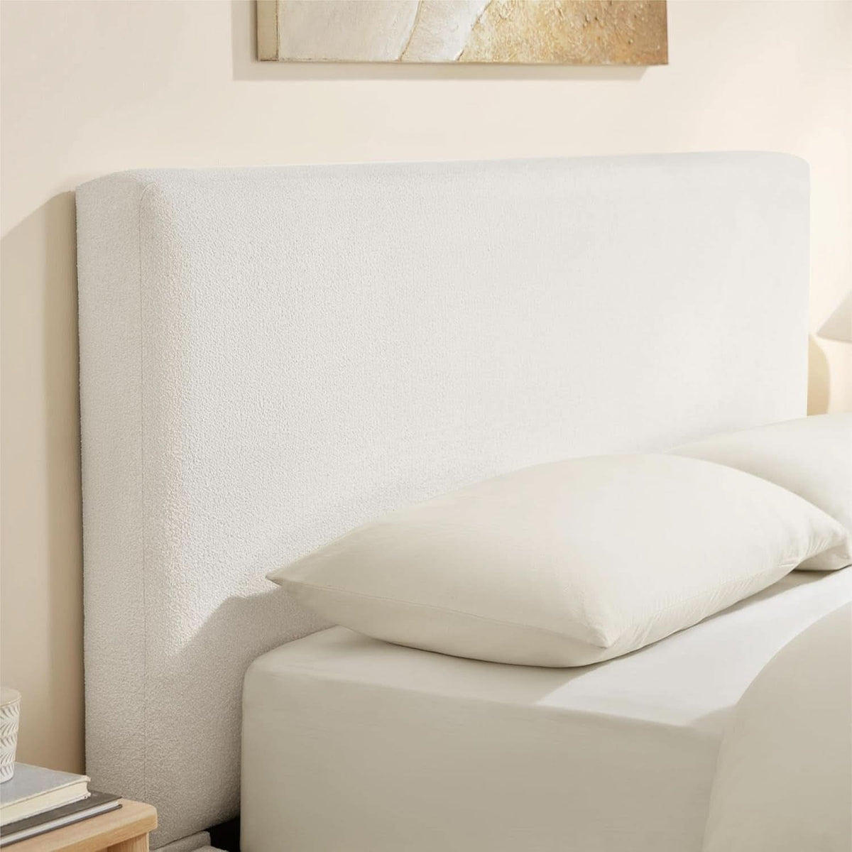 Queen Size Luxurious Upholstered Platform Bed Frame - Grab & Glow