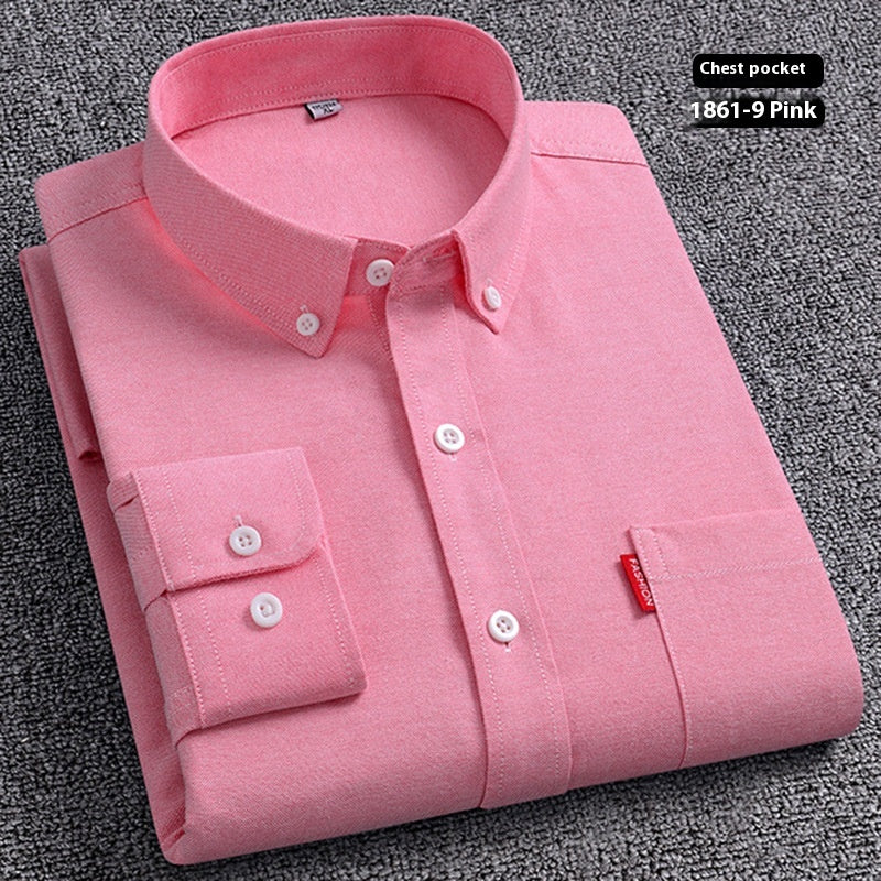 Pure Cotton Washed Oxford Woven Shirts Men - Grab & Glow