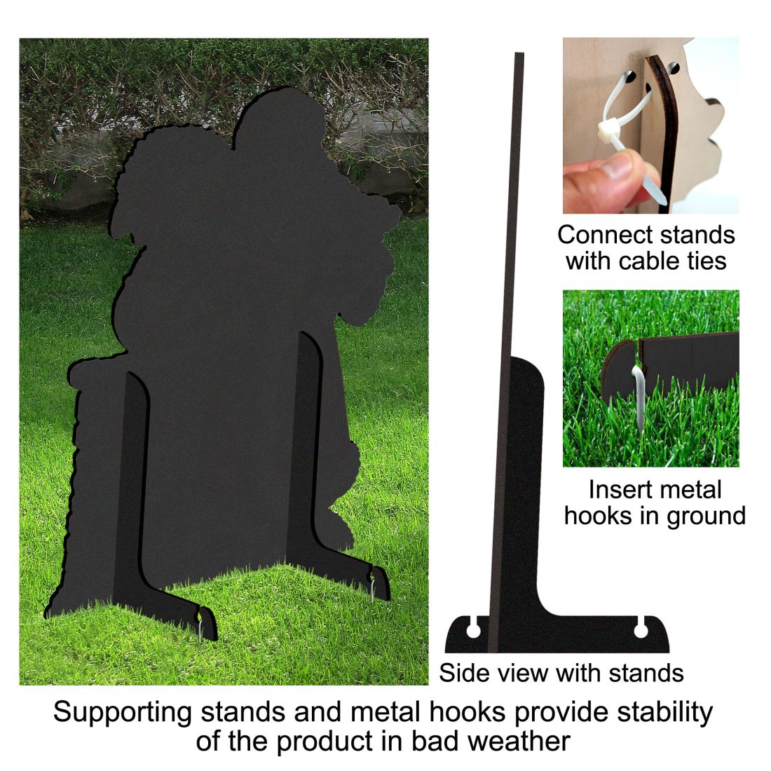Welcome to Witchfield Halloween Freestanding Sign — Gothic Outdoor Yard Decor - Grab & Glow