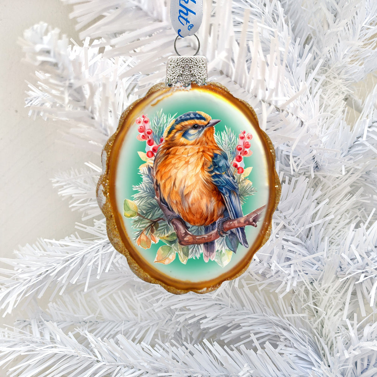 Songbird Mercury Glass Ornaments by G. Debrekht - Wildlife Holiday Decor - 776005 - Grab & Glow