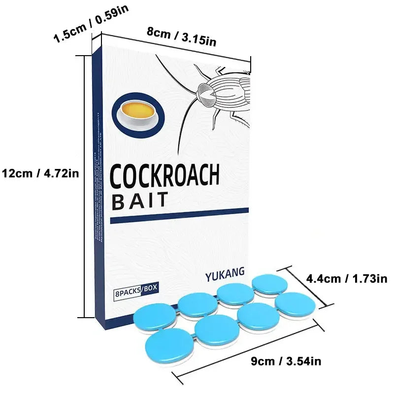 48 Pcs Roach Bait Killer Station Natural Insect Repellent Strong Cleaning Effect Long Lasting Easy to Use - Grab & Glow