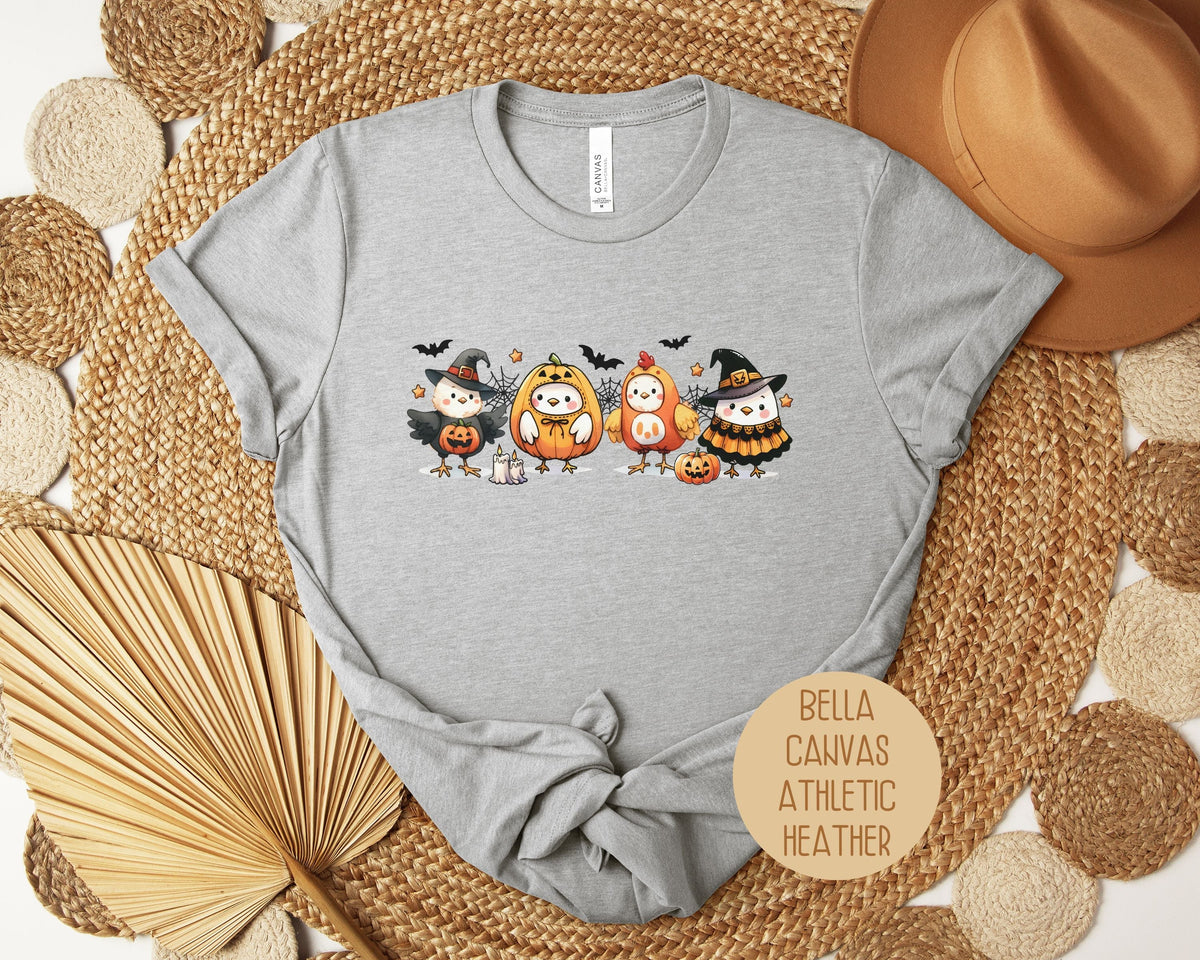 Chickens in Halloween Costumes Shirt - Grab & Glow