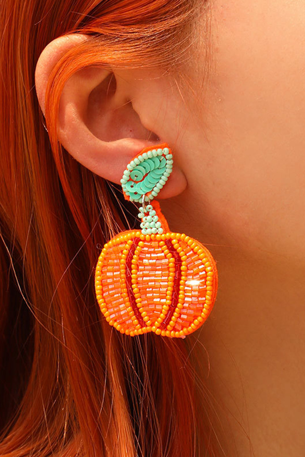 Halloween Pumpkin Earrings - Grab & Glow