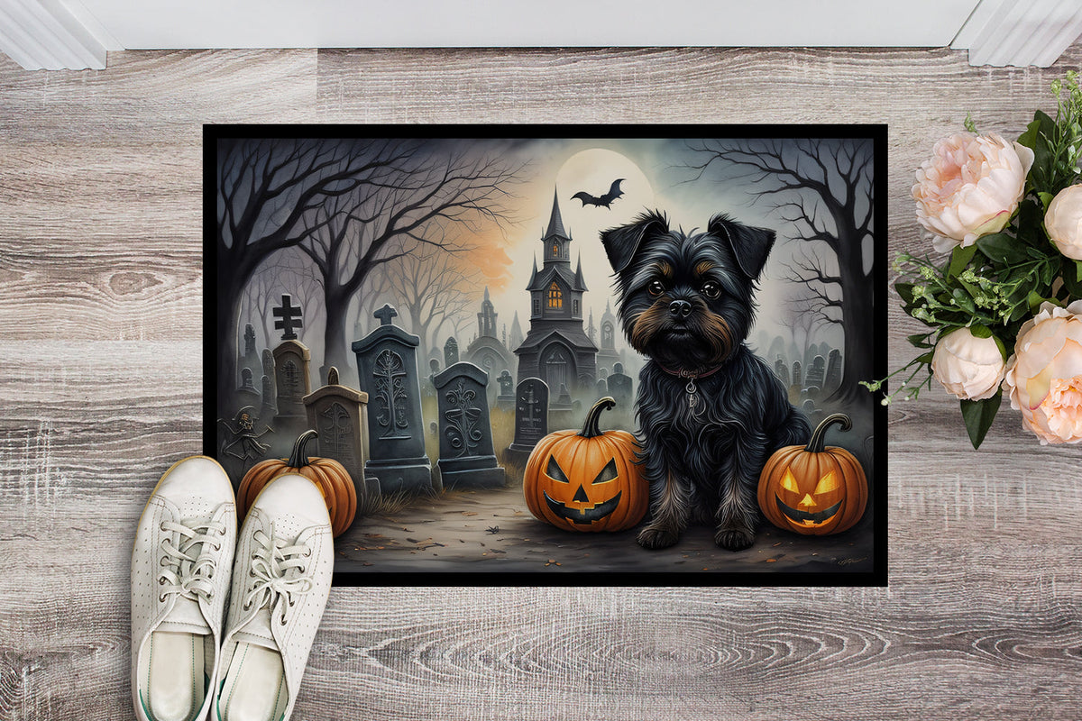 Affenpinscher Spooky Halloween Doormat - Grab & Glow