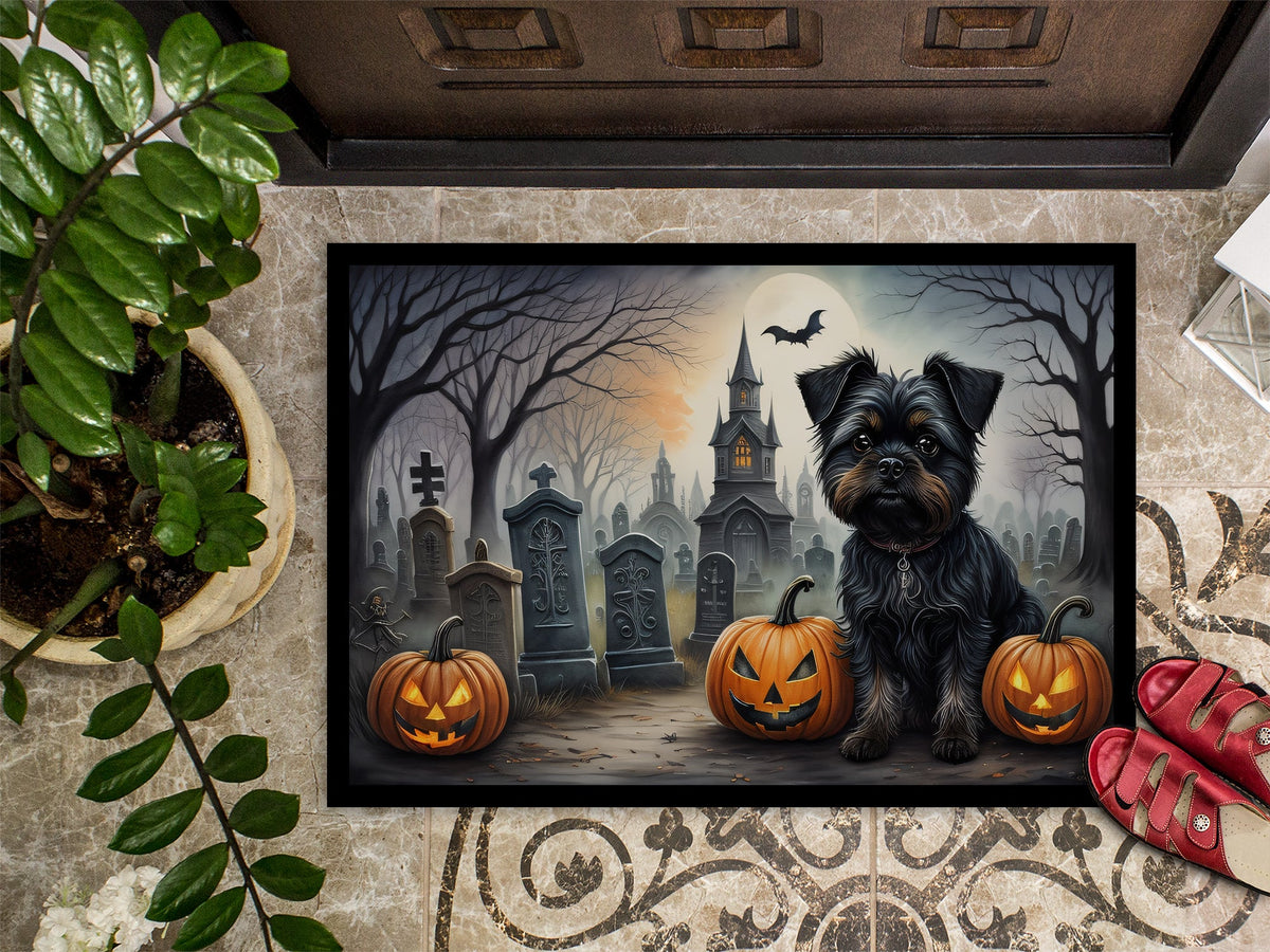 Affenpinscher Spooky Halloween Doormat - Grab & Glow