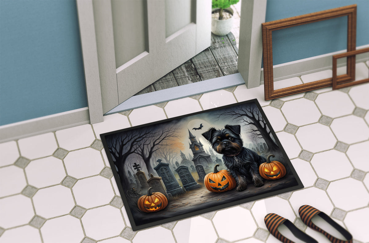 Affenpinscher Spooky Halloween Doormat - Grab & Glow