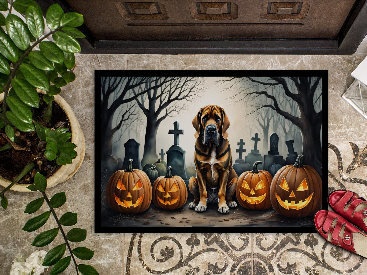 Bloodhound Spooky Halloween Doormat - Grab & Glow