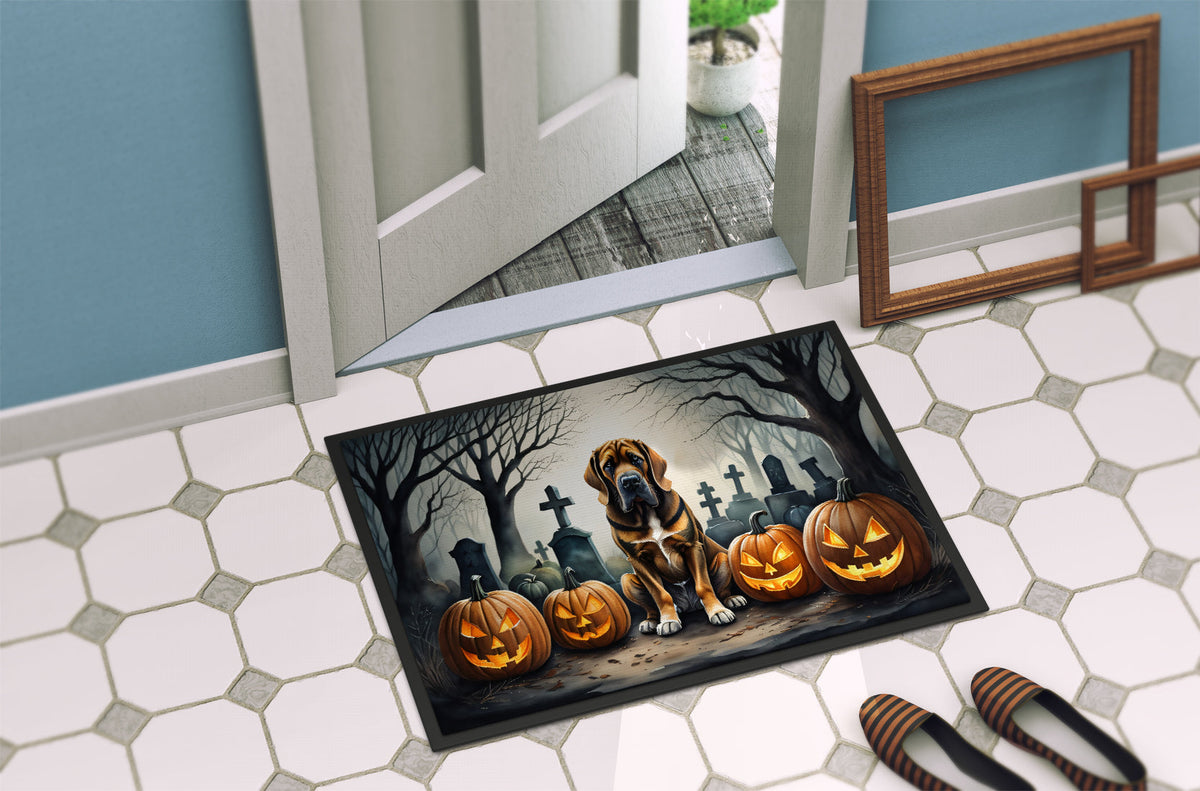 Bloodhound Spooky Halloween Doormat - Grab & Glow