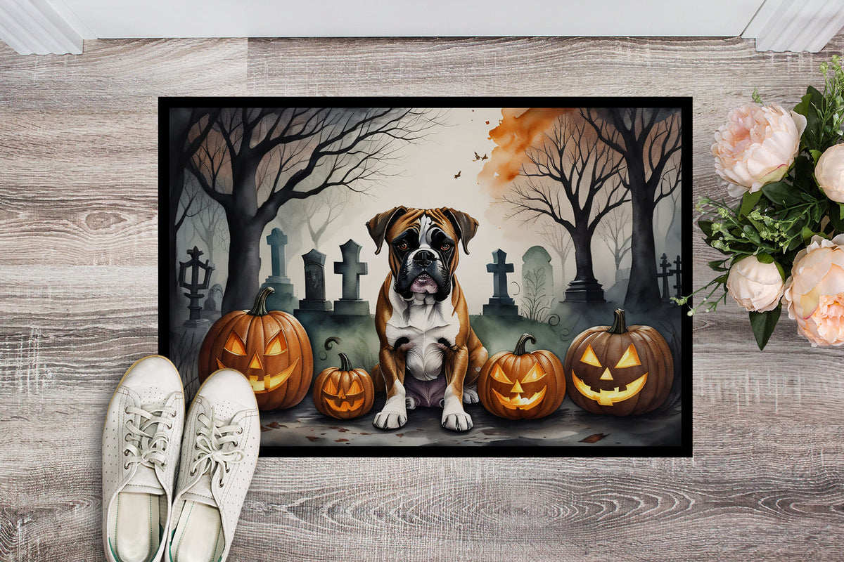 Boxer Spooky Halloween Doormat - Grab & Glow