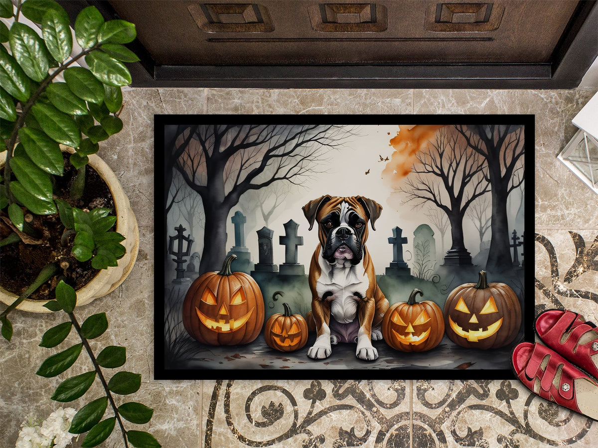 Boxer Spooky Halloween Doormat - Grab & Glow